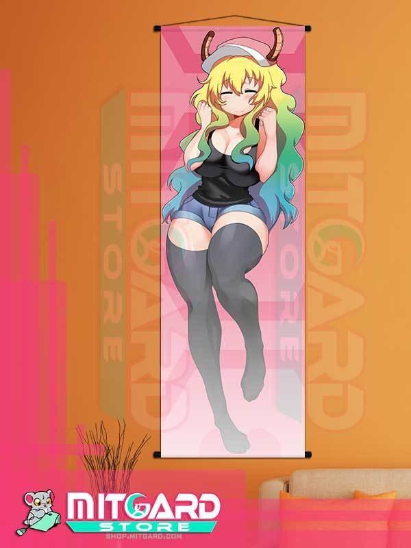 KOBAYASHI-SAN CHI NO MAID DRAGON Lucoa V2 wall scroll fabric or Adhesive Vinyl poster - Fabric poster WITH plastic pole / 50cm x 150cm - 1